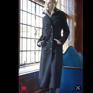 BCBGeneration Double-Breasted Military Maxi Coat